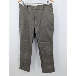 Polo Chino Ralph Lauren Pants Men 33x28 Olive Green Gordon Pant Made in USA